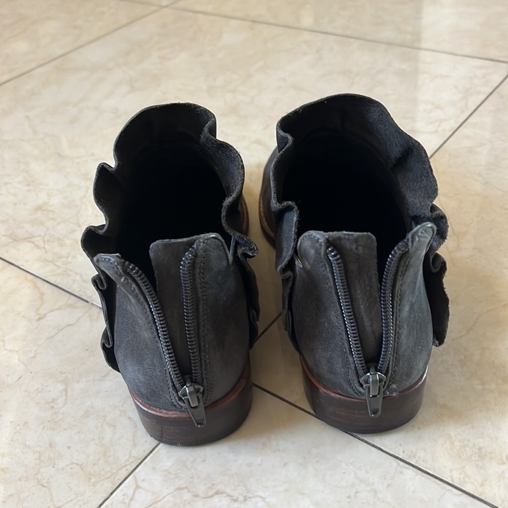 Black Ruffle Booties - Picture 4 of 7